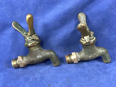 Vintage Brass RABBIT EAR Pouring SPIGOTS Authentic & Working Barrel Brewery • $34