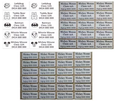 $3.49 • Buy IRON ON Personalised Custom Name Stickers / Label For Clothing, Waterproof