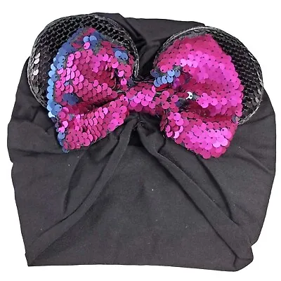 Minnie Mouse Ears Headband Hair Turban Sequins Ears Hair Bow Hair Accessories • $9