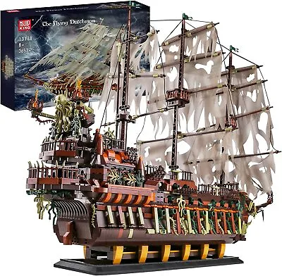 Mould King 13138 Flying Dutchman Ship Caribbean Pirate Building Block Toy MOC • $169.99