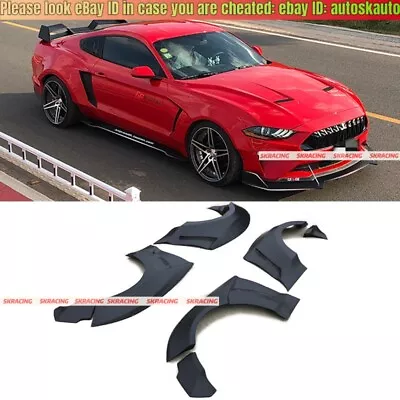 For Ford Mustang 15-20 GT500 Fender Flares Wide Body Kit Wheel Arch Cover Trim • $1599