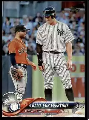 2018 Topps Update # US79 AARON JUDGE - JOSE ALTUVE A Game For Everyone Yankees • $1.99