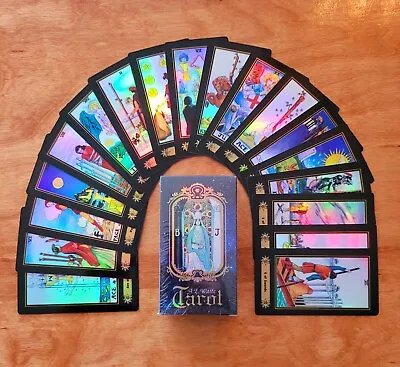 A.E Waite Holographic Tarot Deck Only 78 Cards Beginner Tarot Cards USA Seller • $12.99