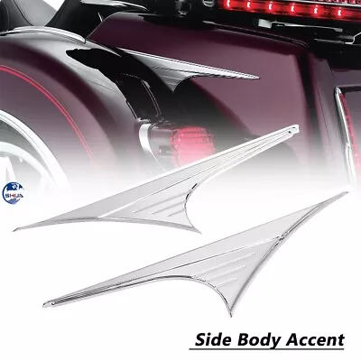 For Harley Tri Glide Ultra Classic FLHTCUTG Rear Trunk Side Body Accent Chrome • $43.68