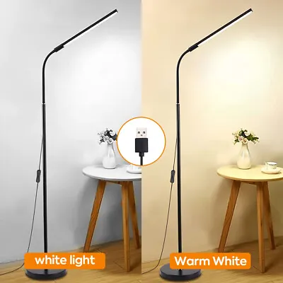 £18.99 • Buy LED Floor Standing Lamp Warm/Cool White Light 360° Adjustable Work Reading Room