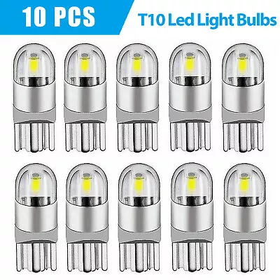 10pcs T10 194 168 W5W LED Dome License Side Marker Light Bulbs 6500K Super White • $8.48