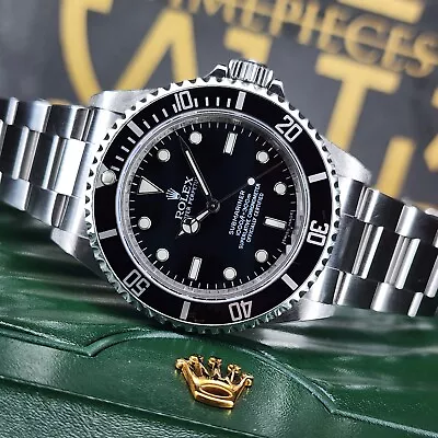 Rolex Submariner No Date 14060m Stainless Steel Black Dial Four Liner B/p • $9597