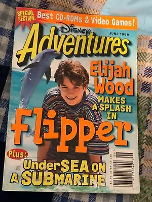 Disney Adventures Flipper Elijah Wood June 1996 All That Tech Mania Submarine • $10