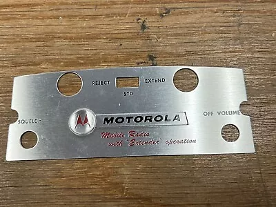 Motorola MOTRAC NOS Control Head Escutcheon Faceplate 1 Frequency • $30