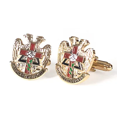 Scottish Rite Gold Plated Masonic Cufflinks • $28.73