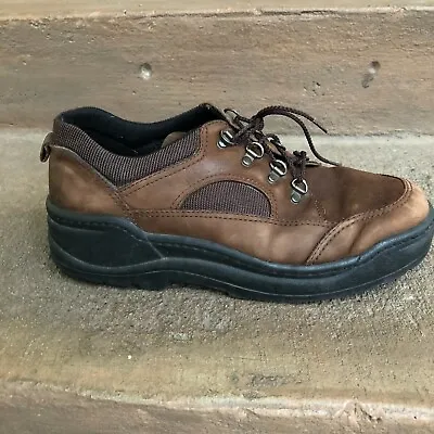 Eddie Bauer Men's Size 9M Shoes Brown Leather Upper Lace Up Rubber Bottom  • $13.99