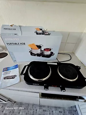 Ambiano Single Induction Hob 2000 Watts Black Kitchen Equipment Hot Plate Used • £7.99