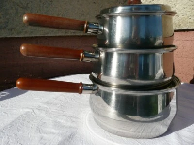 £30 • Buy Prestige Stainless Steel Copper Bottom 3 Saucepan Set