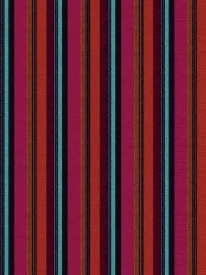 Fabricut Epingle Stripe Upholstery Fabric- Rigby Stripe / Punch 2.30 Yds 1215201 • $184