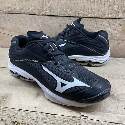 Mizuno Wave Lightning Z6 Womens Volleyball Shoes 9.5 Black Sneakers - Very Good • $37.95