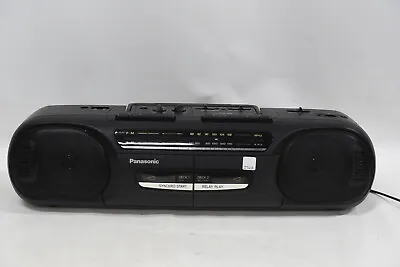 Panasonic RX-FT530 Portable Stereo - AM/FM Radio Dual Cassette Boombox - Vintage • $99.95