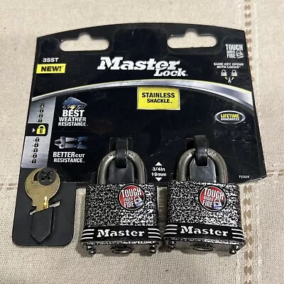 Master Lock 3/4” Weather Resistance Keyed Padlock (2-Pack Using Same Keys) • $17.99