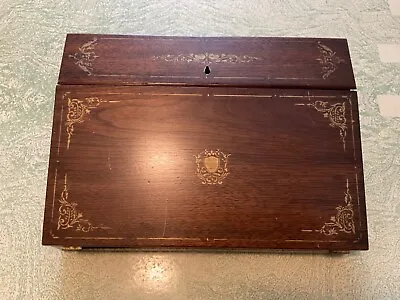 Antique 19th Century Folding Wooden Captains Lap Desk • $84.95