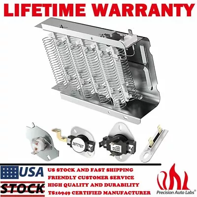 279838 279816 Dryer Heating Element Parts Kit For Whirlpool Roper Kenmore Maytag • $32.59