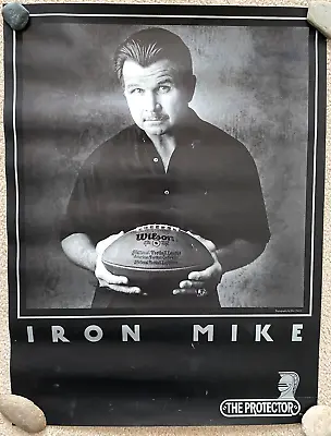 Vintage Chicago Bears Iron Mike Ditka The Protector Poster 1980s 18x24 • $44.09