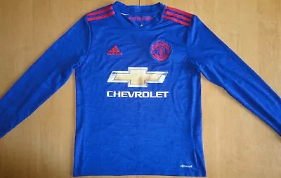 Manchester United 2016/17 Away Adidas Size 13/14 Years Football Shirt Jersey • $12.42