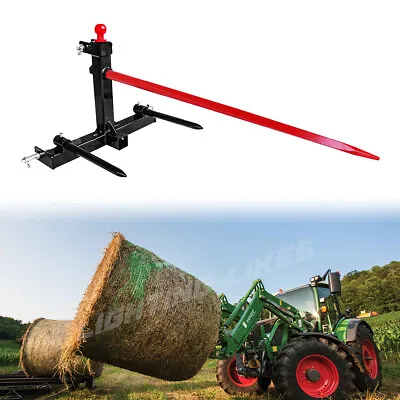 3 Point Trailer Hitch Attachment 49  Hay Bale Spear 17  Stabilizer Cat 1 Tractor • $284.99