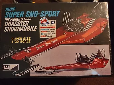 Mpc Rupp Super Sno-sport Dragster Snowmobile 1:20 Large Model Kit Sealed New Box • $19.99