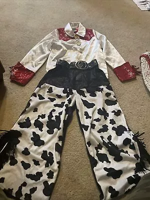 $5 • Buy Disney Store Toy Story Jessie Cowgirl 5/6 Costume Pants ,Shirt, Red Cowgirl