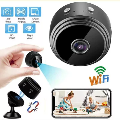 Mini Spy Camera WiFi Hidden Night Vision Camcorder Home Security HD 1080P Cam • $7.77