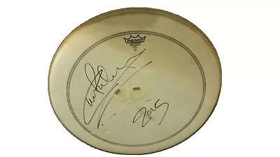 Signed / Autographed ELP Carl Palmer 24  Bass Drum Head. 2015 • $449