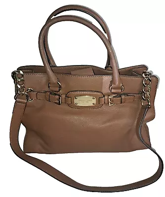 MICHAEL KORS  Hamilton Leather East West  Satchel Purse Handbag  Camel • $69.99