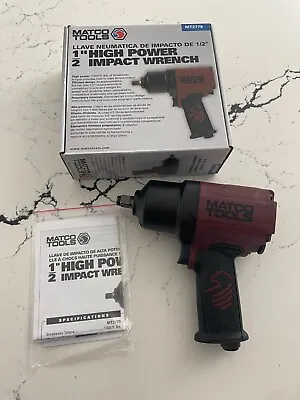 New In Box Matco Red 1/2  High Power Impact Wrench & Owner Manual • $201