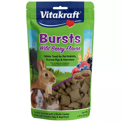 Vitakraft Bursts Wild Berry Small Animal Treats 1.76 Oz • $6.89