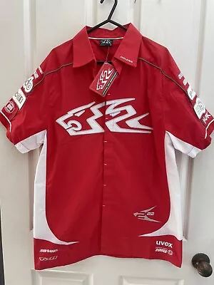 NWT Holden Racing Team Red ButtonUp Shirt Sz  M Bridgestone Victoria Bitter HRT • $59.50