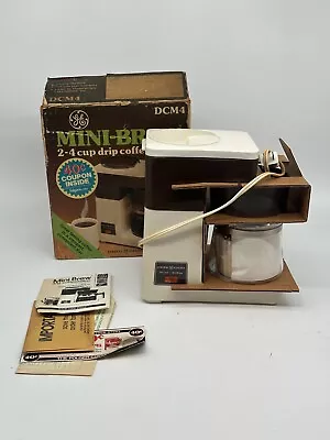 RARE Vintage GE DCM4 Coffee Maker Mini Brew Automatic Drip 70s/80s • $89
