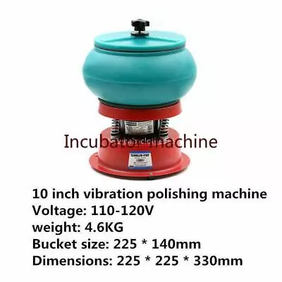 110V10 12 17 Vibratory Tumbler Polisher Vibrating Tumbler Polishing Machine 220V • $230.41