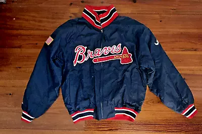 Vintage Majestic MLB Atlanta Braves Jacket Size Large • $85