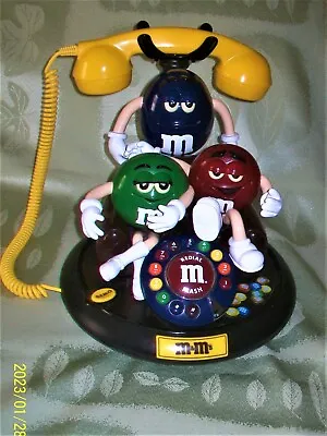 Vintage M&M's Candy ANIMATED Talking Light-Up Land Line Telephone • $20