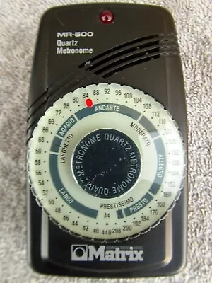 Matrix MR500 Quartz Metronome • $14.99