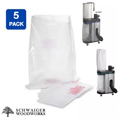 $14.99 • Buy (5) Plastic Dust Collector Lower Bags For Delta Model 50-720 & 50-720CT, 50-721 