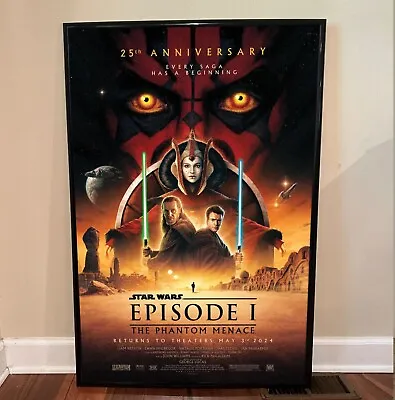 25th Anniversary For The Phantom Menace Star Wars Episode I Poster • $17.99