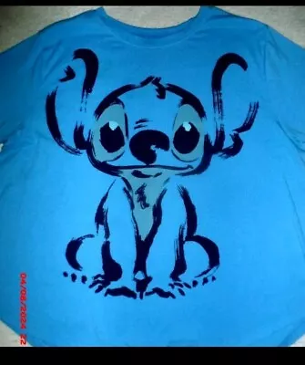 Women's Disney Lilo & Stitch Blue Shirt~jr Size Xxxl/xxxg (21) • $11.77