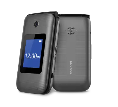 Coolpad Belleza 3321 T-Mobile Unlocked GSM 4G LTE Flip Phone Big Buttons  Gray • $49.99