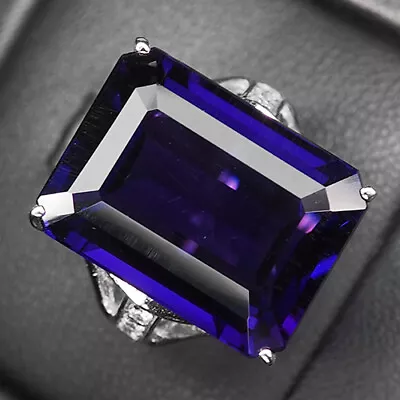 Stunning Change Color Sapphire Octagon 925 Sterling Silver Engagement Rings • $39.99