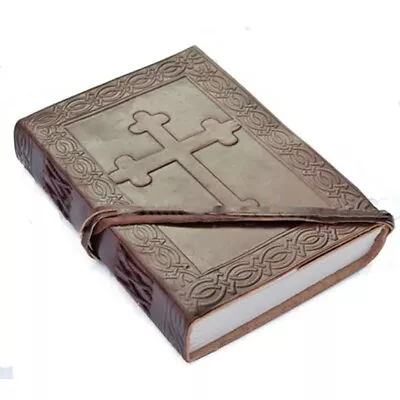 Medieval Leather Journal With Celtic Cross. Re-Enactment LARP Office Home Notes • £15