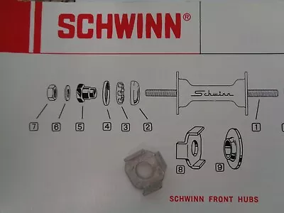 Schwinn Bicycle Front Cone Lock Washer - NOS - Vintage Original Stingray & Other • $6.50