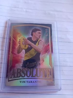 2024 Select Afl Footy Stars Absolute Tim Taranto Richmond Tigers 29/70 • $79.99