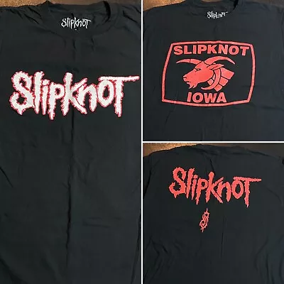 *Please Read Description* Lot Of (2) Adult XL Slipknot Metal Band Black T-Shirts • $21.99
