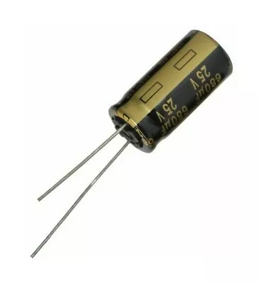 Panasonic FM Electrolytic Capacitor 470 UF Mfd 25V 105C  High Temp Very Low ESR • £2.65