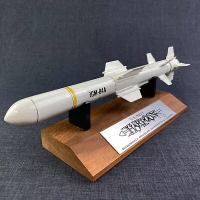 US Navy Harpoon Missile RGM-84A Desk 12  Model Display McDonnell Douglas Vintage • $225